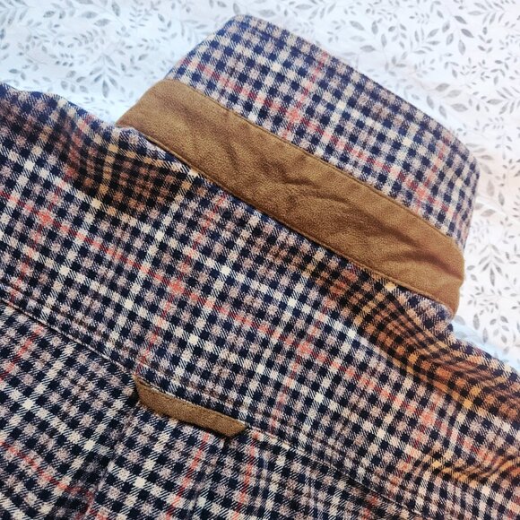 Orvis Men's Flannel Plaid Shirt Fairbanks Cotton Size M - Picture 4 of 10